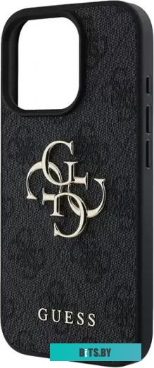 GUHCP16L4GMGGR Guess PU 4G Big metal logo для iPhone 16 Pro GUHCP16L4GMGGR