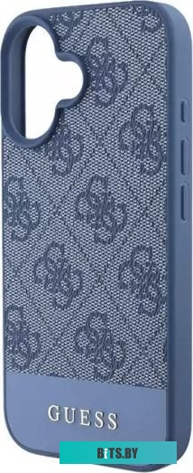 GUHCP16SG4GLBL Guess PU 4G Bottom stripe Metal logo для iPhone 16 GUHCP16SG4GLBL
