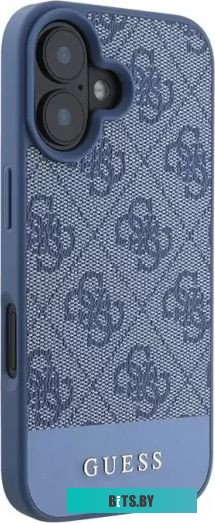 GUHCP16SG4GLBL Guess PU 4G Bottom stripe Metal logo для iPhone 16 GUHCP16SG4GLBL