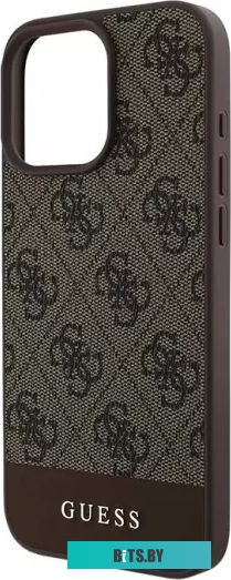 GUHCP16LG4GLBR Guess PU 4G Bottom stripe Metal logo для iPhone 16 Pro GUHCP16LG4GLBR