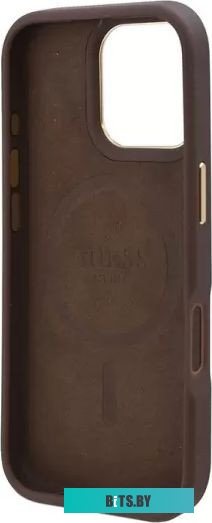 GUHMP16LU4GPRW Guess PU 4G Plate metal logo (MagSafe) для iPhone 16 Pro GUHMP16LU4GPRW