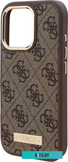 GUHMP16LU4GPRW Guess PU 4G Plate metal logo (MagSafe) для iPhone 16 Pro GUHMP16LU4GPRW