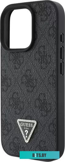 GUHCP16LP4TDPK Guess PU 4G Triangle Diamond metal logo для iPhone 16 Pro GUHCP16LP4TDPK