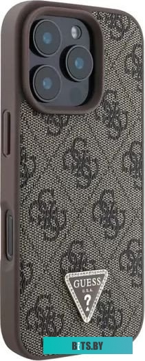 GUHCP16LP4TDPW Guess PU 4G Triangle Diamond metal logo для iPhone 16 Pro GUHCP16LP4TDPW