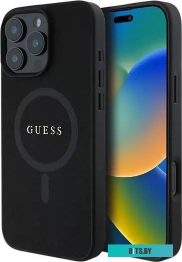 GUHMP16LPSAHMCK Guess PU Saffiano with metal logo (MagSafe) для iPhone 16 Pro GUHMP16LPSAHMCK