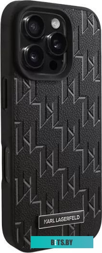 KLHMP16XPKHPORPK Lagerfeld PU Monogram & Metal Camera (MagSafe) для iPhone 16 Pro Max KLHMP16XPKHPORPK