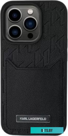 KLHCP16LPGKHPRPK Lagerfeld Cardslot PU Grained Monogram with Pocket для iPhone 16 Pro KLHCP16LPGKHPRPK
