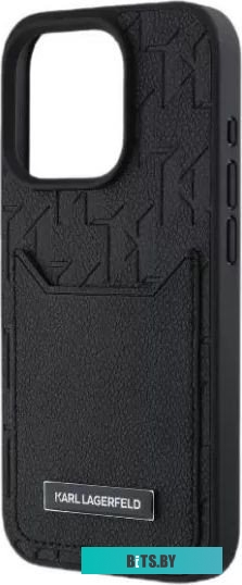 KLHCP16LPGKHPRPK Lagerfeld Cardslot PU Grained Monogram with Pocket для iPhone 16 Pro KLHCP16LPGKHPRPK