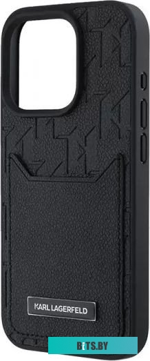 KLHCP16XPGKHPRPK Lagerfeld Cardslot PU Grained Monogram with Pocket для iPhone 16 Pro Max KLHCP16XPGKHPRPK