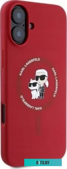 KLHMP16SSCMKCRHR Lagerfeld Liquid Silicone NFT Karl & Choupette (MagSafe) для iPhone 16 KLHMP16SSCMKCRHR