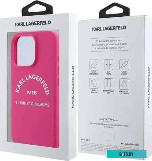KLHCP16XSLSGRF Lagerfeld Liquid silicone RSG logo для iPhone 16 Pro Max KLHCP16XSLSGRF