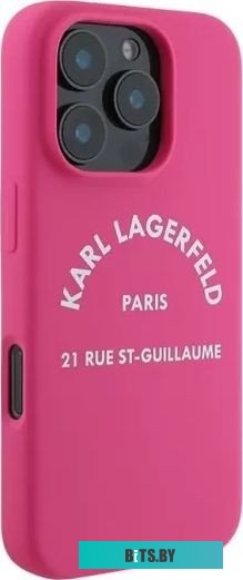 KLHCP16XSLSGRF Lagerfeld Liquid silicone RSG logo для iPhone 16 Pro Max KLHCP16XSLSGRF