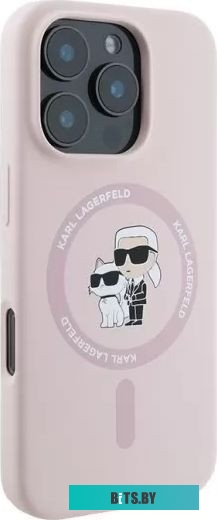 KLHMP16XSCMKCRHP Lagerfeld Liquid Silicone NFT Karl & Choupette (MagSafe) для iPhone 16 Pro Max KLHMP16XSCMKCRHP