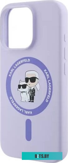 KLHMP16XSCMKCRHU Lagerfeld Liquid Silicone NFT Karl & Choupette (MagSafe) для iPhone 16 Pro Max KLHMP16XSCMKCRHU