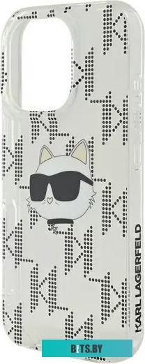 KLHCP16LHKLPCHT Lagerfeld PC/TPU Monogram NFT Choupette Head для iPhone 16 Pro KLHCP16LHKLPCHT