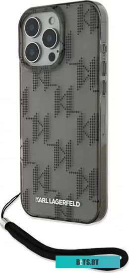 KLHCP16XHKDPNSK Lagerfeld PC/TPU Monogram для iPhone 16 Pro Max KLHCP16XHKDPNSK