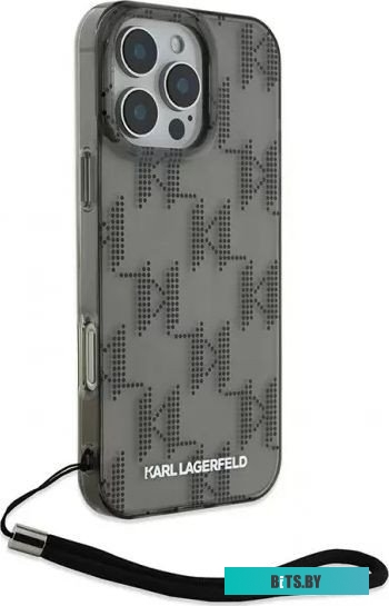 KLHCP16XHKDPNSK Lagerfeld PC/TPU Monogram для iPhone 16 Pro Max KLHCP16XHKDPNSK
