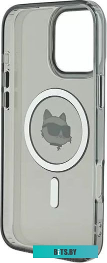 KLHMP16XHLSCHK Lagerfeld PC/TPU NFT Choupette Head Metal camera (MagSafe) для iPhone 16 Pro Max KLHMP16XHLSCHK