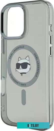 KLHMP16XHLSCHK Lagerfeld PC/TPU NFT Choupette Head Metal camera (MagSafe) для iPhone 16 Pro Max KLHMP16XHLSCHK