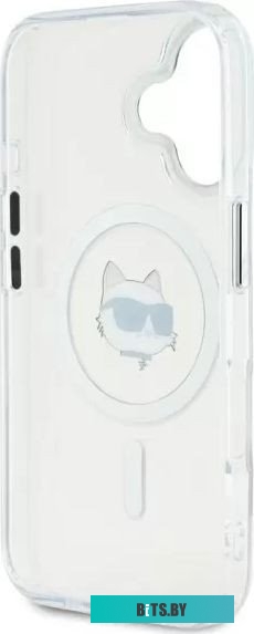 KLHMP16SHLSCHH Lagerfeld PC/TPU NFT Choupette Head Metal camera (MagSafe) для iPhone 16 KLHMP16SHLSCHH