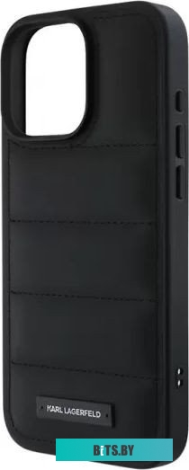 KLHCP16XPSQAK Lagerfeld PU Quilted Metal logo для iPhone 16 Pro Max KLHCP16XPSQAK