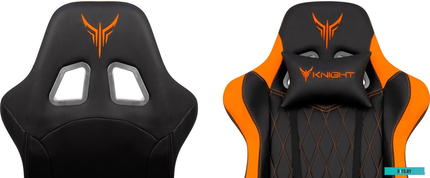 Офисное кресло (Стул) Бюрократ Armor (черный/оранжевый) <KNIGHT ARMOR BO>