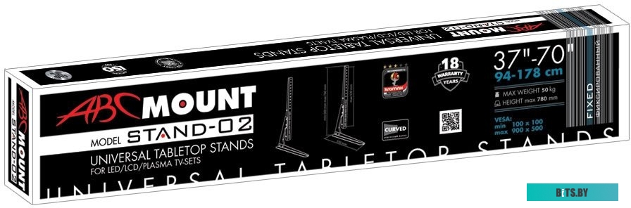Кронштейн для телевизора ABC Mount STAND-02 (черный)