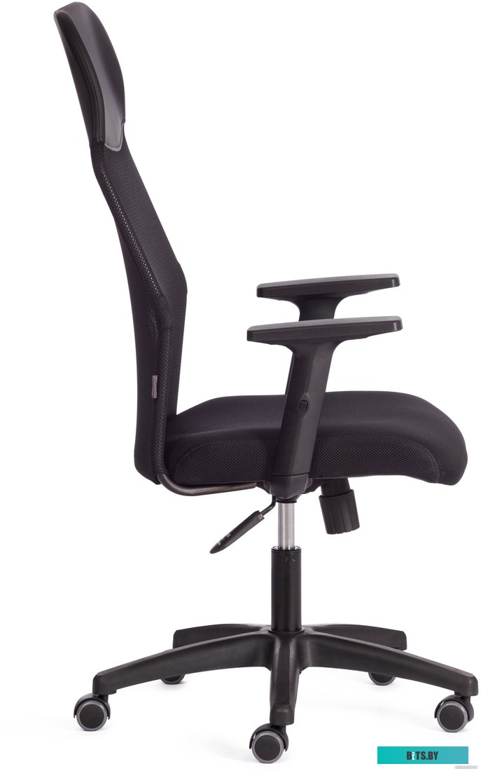 20536, 4610095493609 TetChair Practic Plt кожзам/ткань (черный)