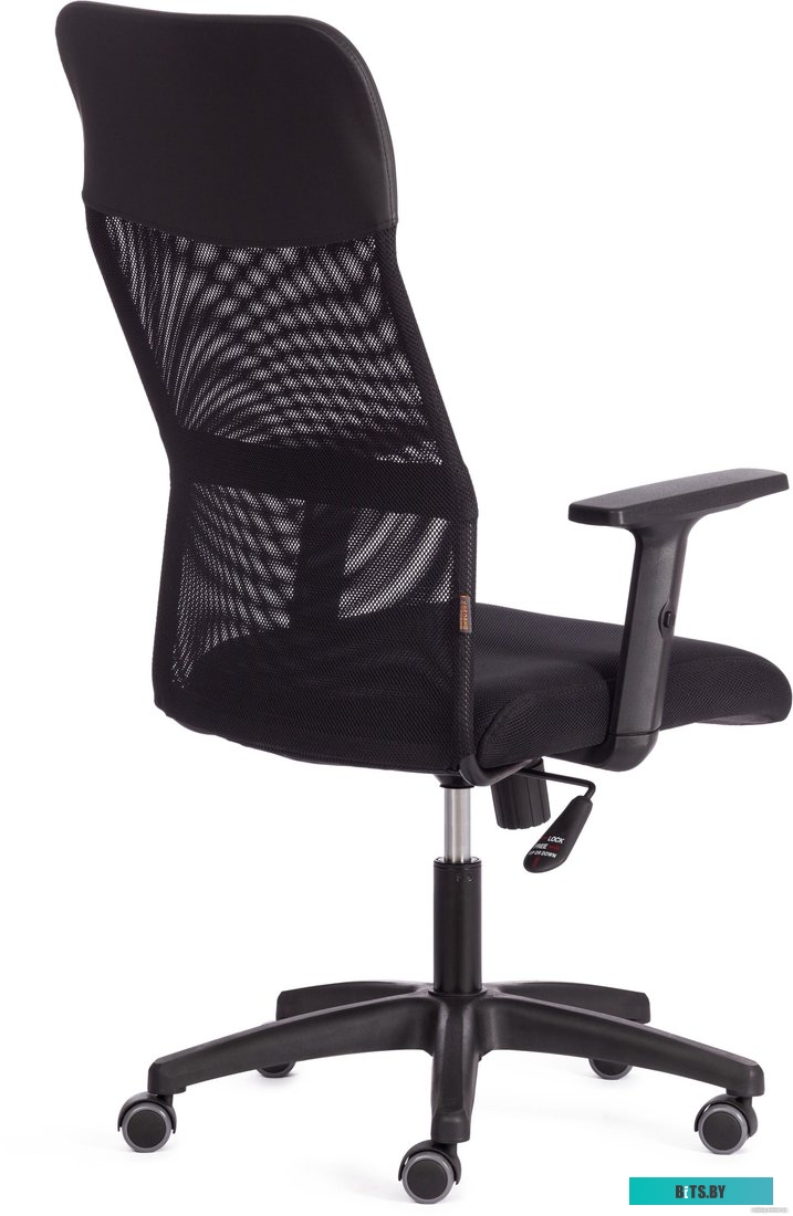 20536, 4610095493609 TetChair Practic Plt кожзам/ткань (черный)