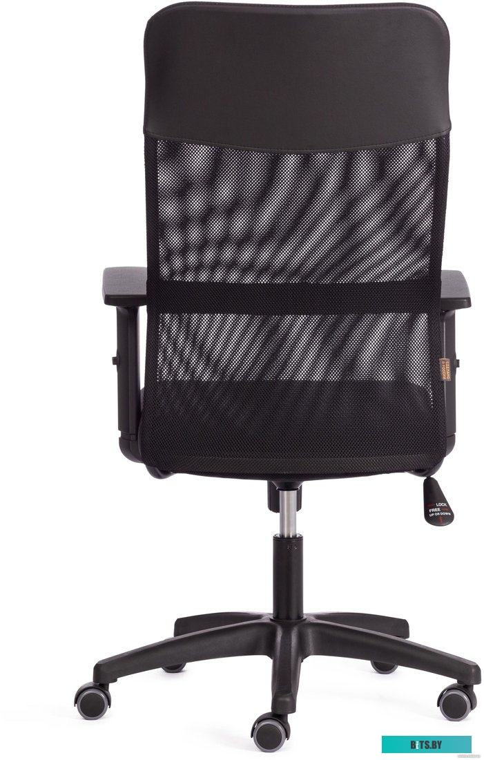 20536, 4610095493609 TetChair Practic Plt кожзам/ткань (черный)