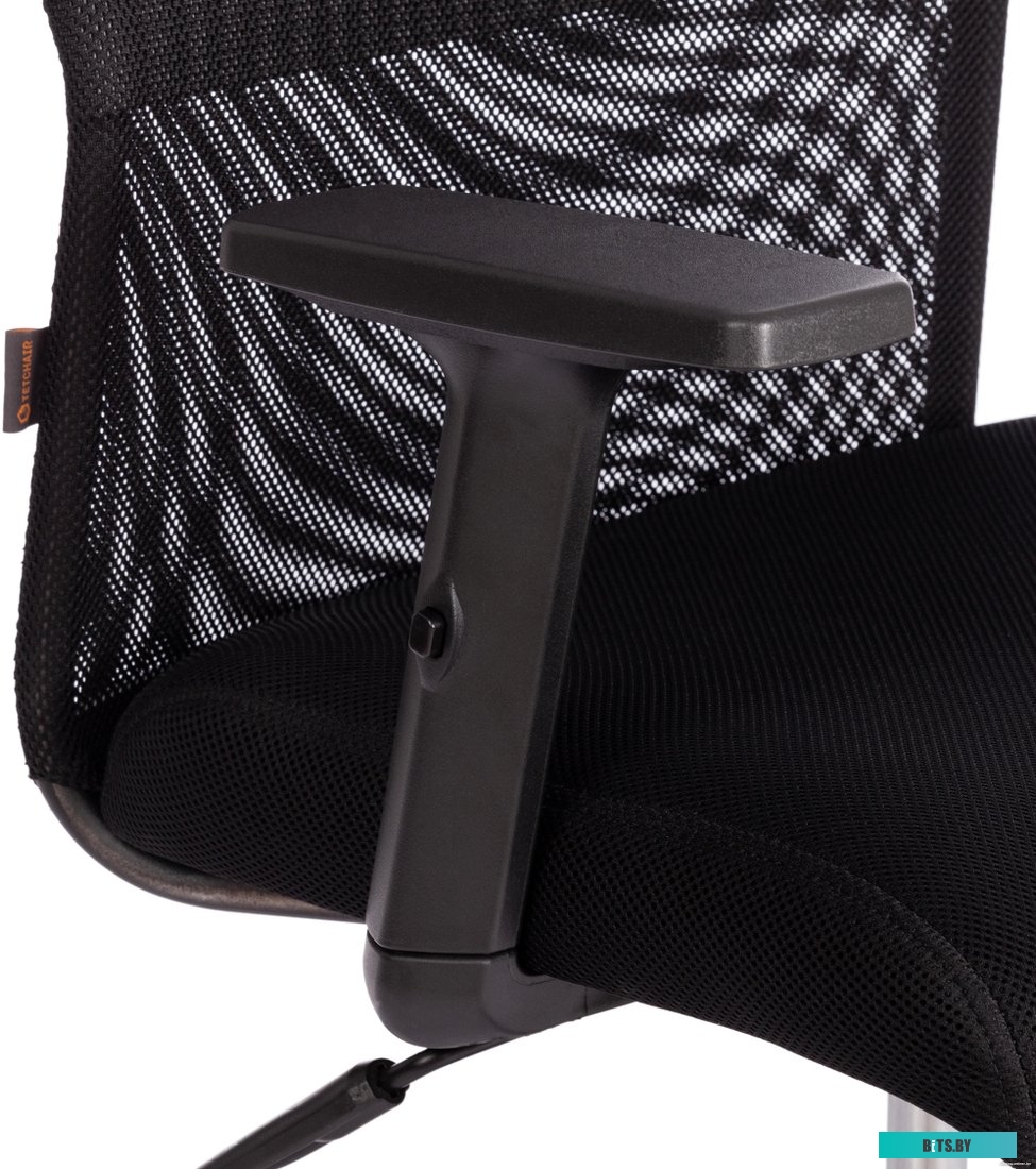 20536, 4610095493609 TetChair Practic Plt кожзам/ткань (черный)