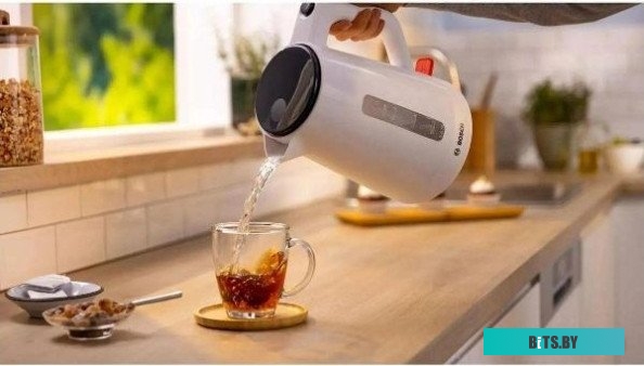 TWK1M121 Чайник электрический Bosch TWK1M121 1.7л. 2400Вт белый корпус: пластик