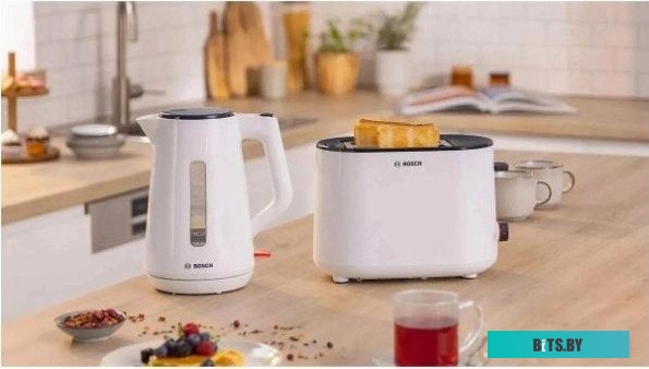 TWK1M121 Чайник электрический Bosch TWK1M121 1.7л. 2400Вт белый корпус: пластик