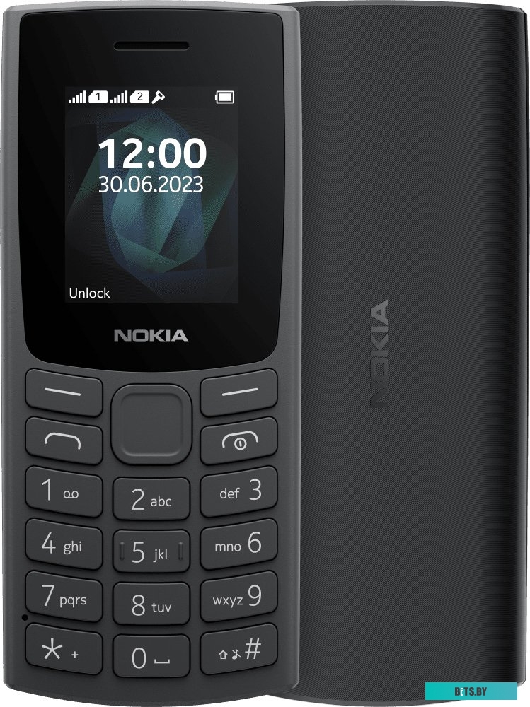 Кнопочный телефон Nokia 105 (2023) Dual SIM TA-1557 (черный) <1GF019CPA2C02>