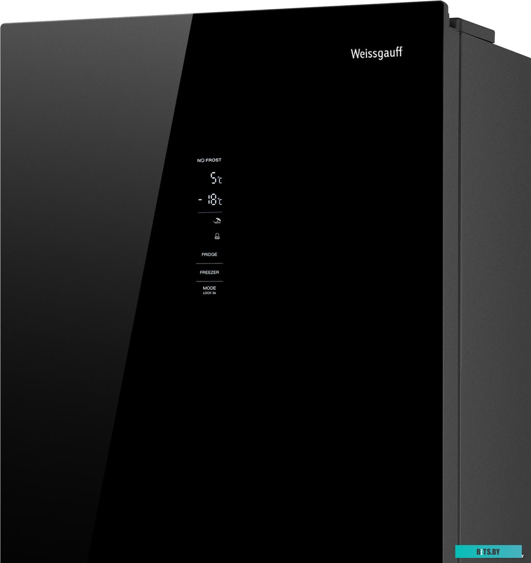 WRK 185 Total NoFrost Inverter Black Glass Weissgauff WRK 185 Total NoFrost Inverter Black Glass