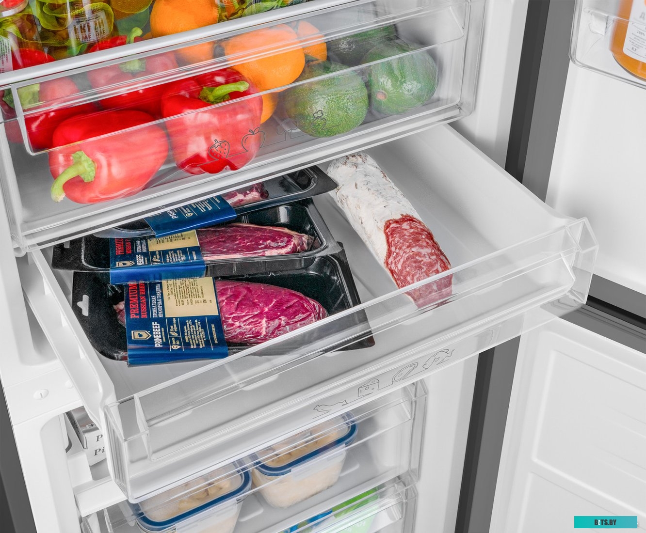 WRK 185 Total NoFrost Inverter Black Glass Weissgauff WRK 185 Total NoFrost Inverter Black Glass