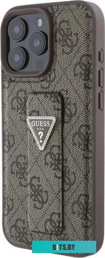 GUHCP16XPGS4TDW Guess GripStand PU 4G with Triangle Diamond metal logo для iPhone 16 Pro Max GUHCP16XPGS4TDW