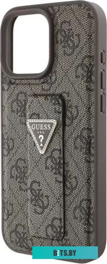 GUHCP16XPGS4TDW Guess GripStand PU 4G with Triangle Diamond metal logo для iPhone 16 Pro Max GUHCP16XPGS4TDW