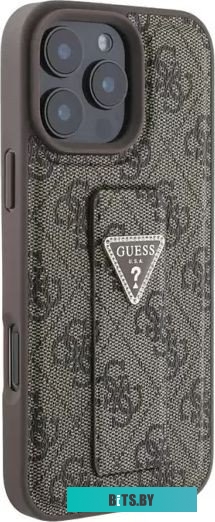 GUHCP16XPGS4TDW Guess GripStand PU 4G with Triangle Diamond metal logo для iPhone 16 Pro Max GUHCP16XPGS4TDW