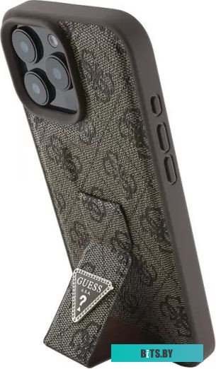 GUHCP16XPGS4TDW Guess GripStand PU 4G with Triangle Diamond metal logo для iPhone 16 Pro Max GUHCP16XPGS4TDW