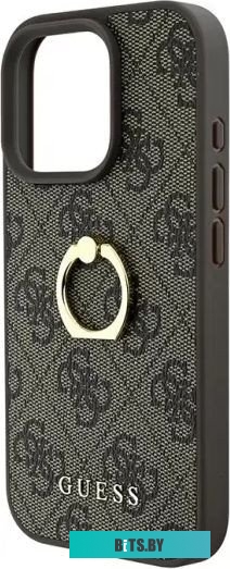 GUHCP16L4GMRBR Guess PU 4G + Ring для iPhone 16 Pro GUHCP16L4GMRBR