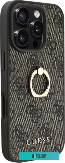 GUHCP16L4GMRBR Guess PU 4G + Ring для iPhone 16 Pro GUHCP16L4GMRBR