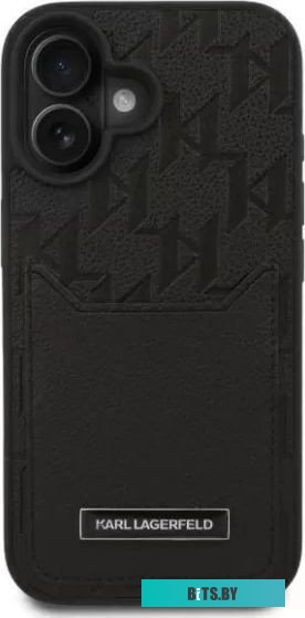 KLHCP16SPGKHPRPK Lagerfeld Cardslot PU Grained Monogram with Pocket для iPhone 16 KLHCP16SPGKHPRPK