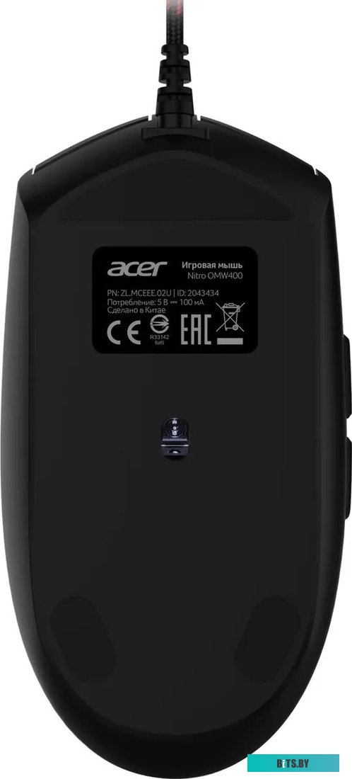 Мышь Acer Nitro OMW400 черный оптическая 6400dpi USB (ZL.MCEEE.02U) ZL.MCEEE.02U