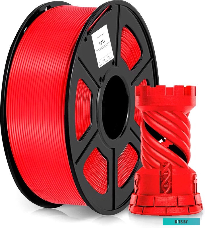 Пластик для принтера 3D Cactus CS-3D-TPU-0.8KG-RED TPU d1.75мм 0.8кг L336м 1цв. CS-3D-TPU-0.8KG-RED