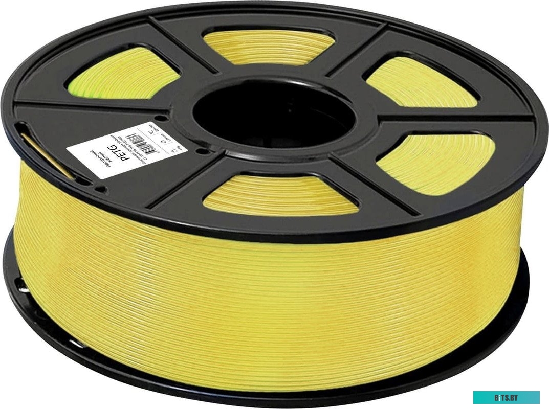 Пластик для принтера 3D Cactus CS-3D-PETG-1KG-YELLOW PETG d1.75мм 1кг L316м 1цв. CS-3D-PETG-1KG-YELLOW