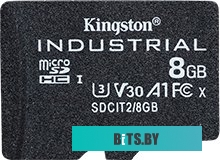 Карта памяти Kingston Industrial microSDHC SDCIT2/8GBSP 8GB