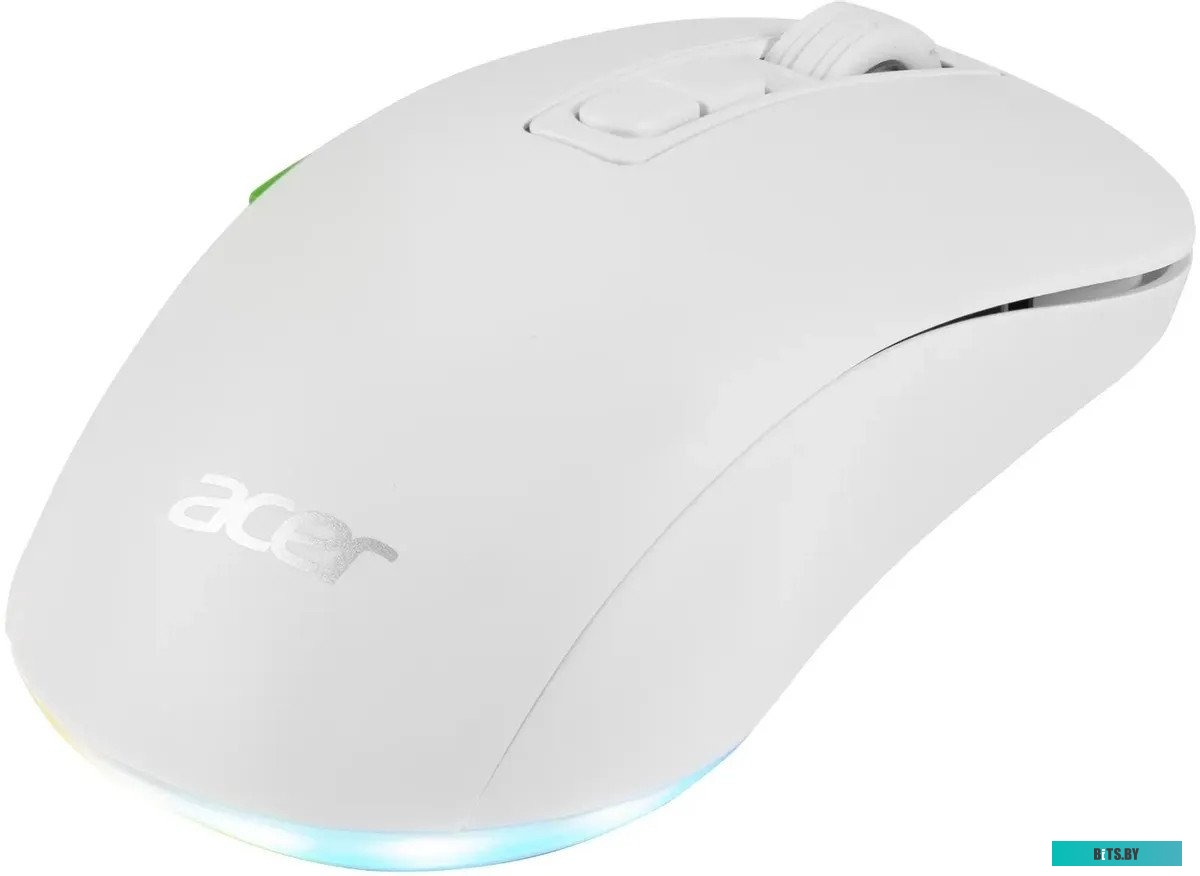 Мышь беспроводная Acer OMR311, 2400dpi, 600 мАч, Bluetooth/Wireless/USB Type-C, RGB, Белый ZL.MCECC.034 ZL.MCECC.034