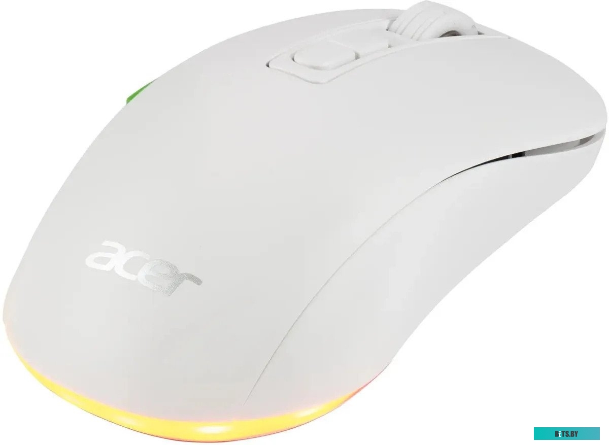 Мышь беспроводная Acer OMR311, 2400dpi, 600 мАч, Bluetooth/Wireless/USB Type-C, RGB, Белый ZL.MCECC.034 ZL.MCECC.034