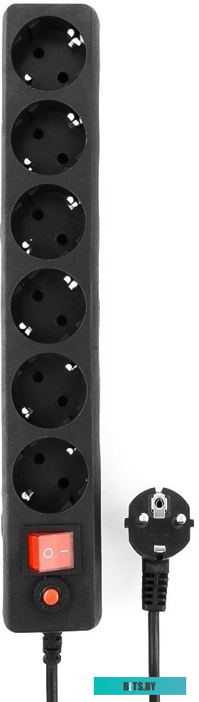 Сетевой фильтр Гарнизон ECL-6-W-5 6р, 10А, 5м, ур.защиты 4, белый, пакет ECL-6-W-5